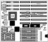 UNIDENTIFIED   80486 MOTHERBOARD